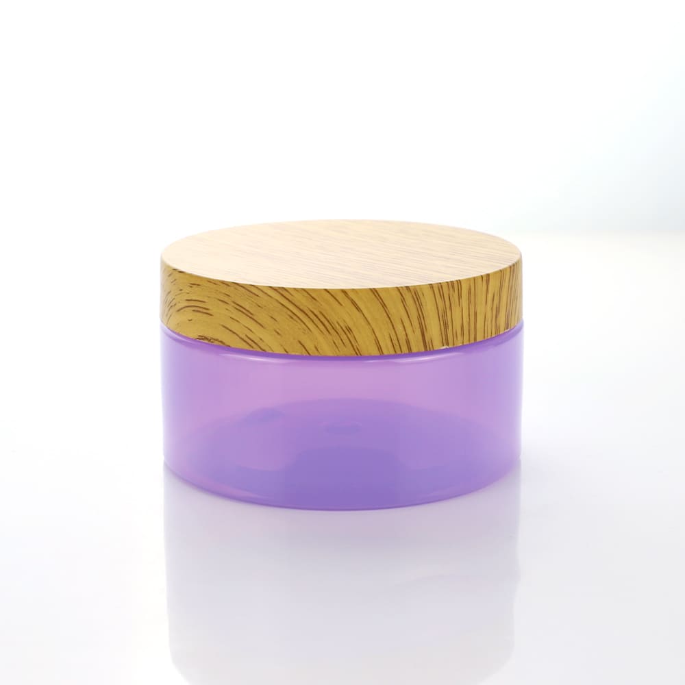 purple plastic jars