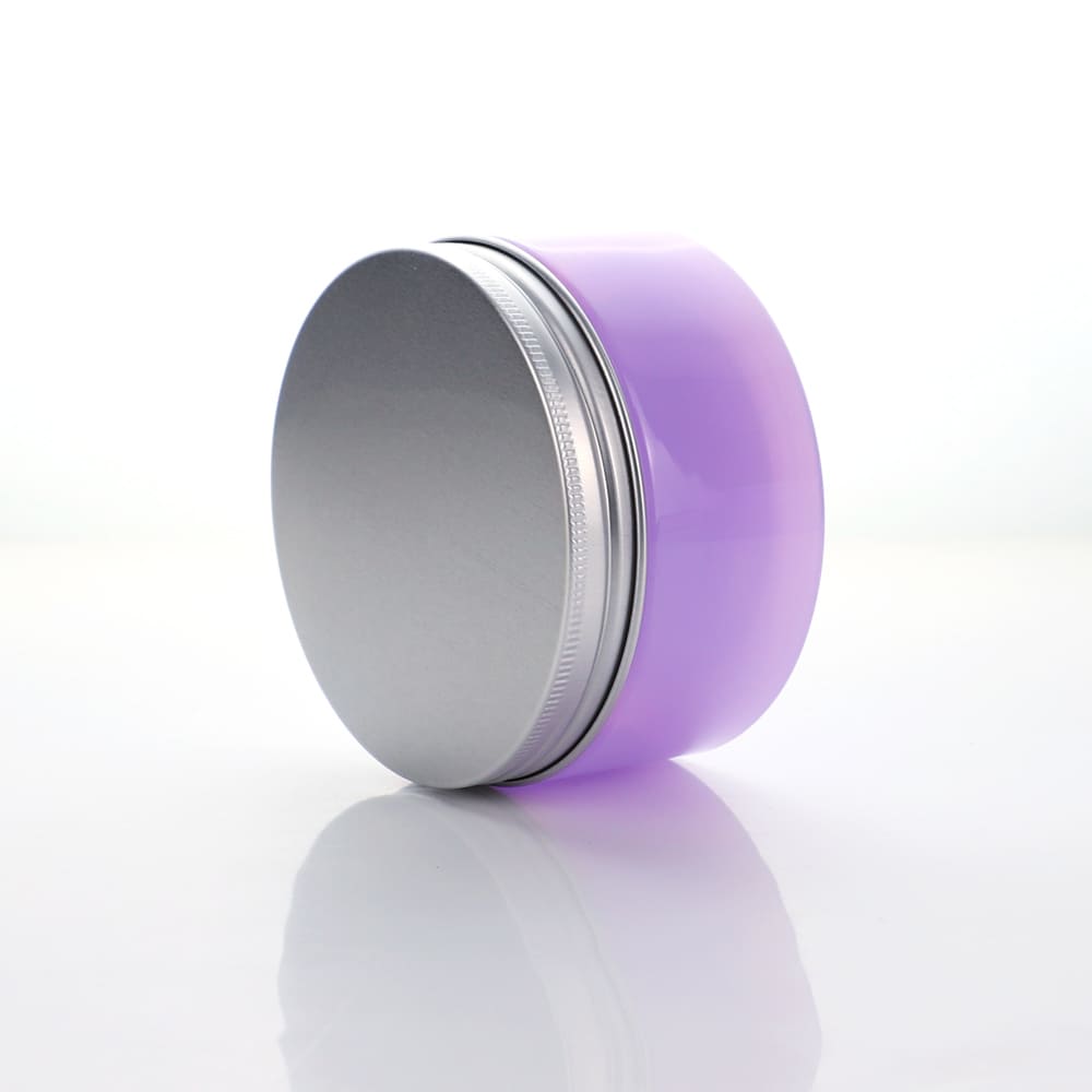 purple plastic jars