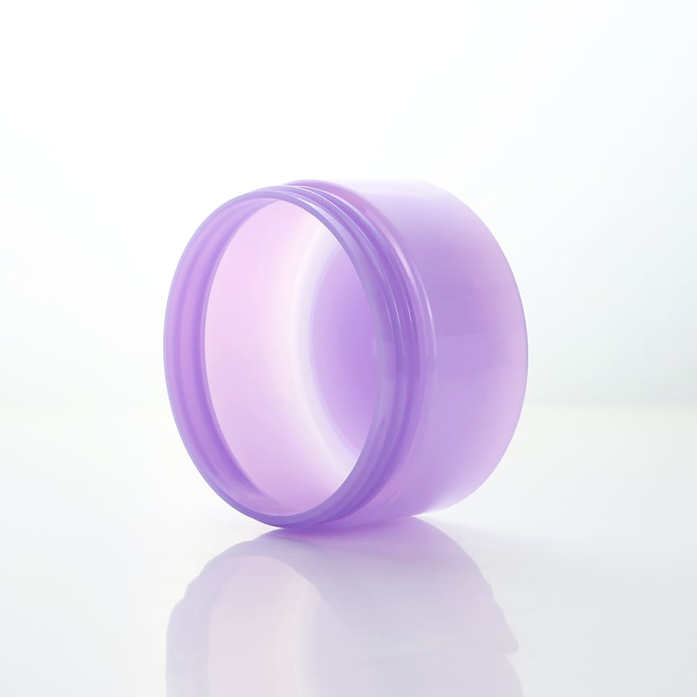 purple plastic jars