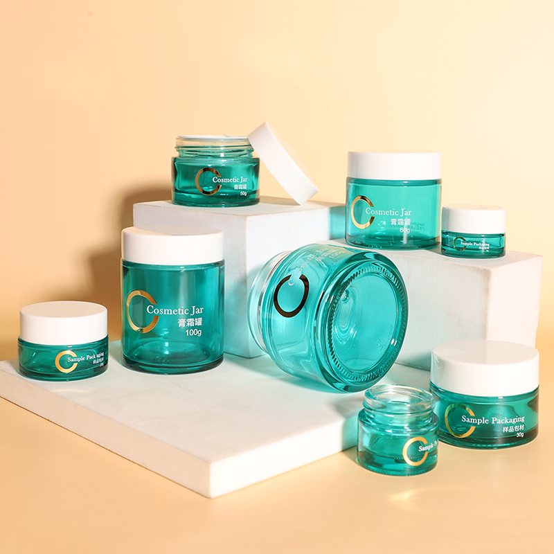 Luxury Face Cream Scrub Cream Glass Jar