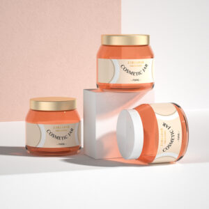 750ml amber plastic jar