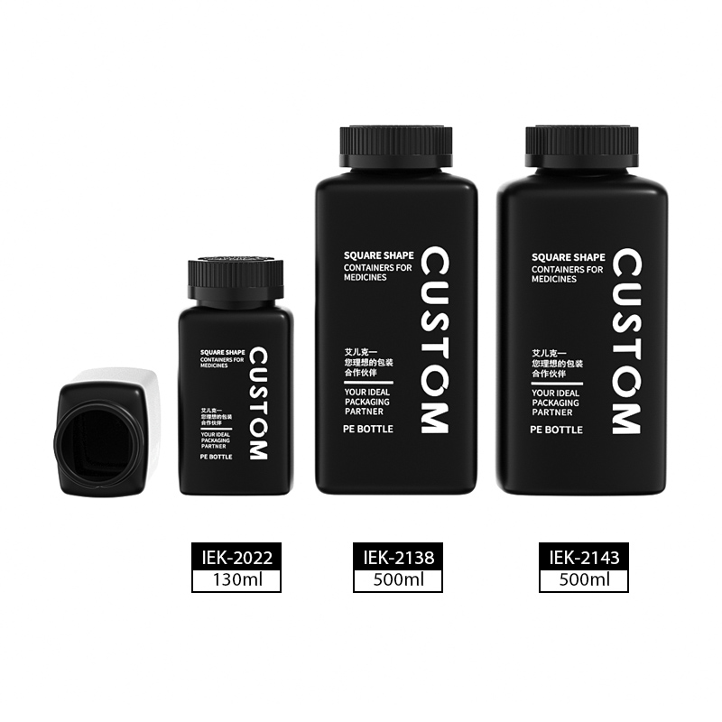 Durable 130ml & 500ml PE Plastic Medicine Bottles for Pharmaceuticals and Supplements - 图片 8