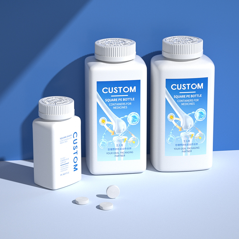 Durable 130ml & 500ml PE Plastic Medicine Bottles for Pharmaceuticals and Supplements - 图片 6