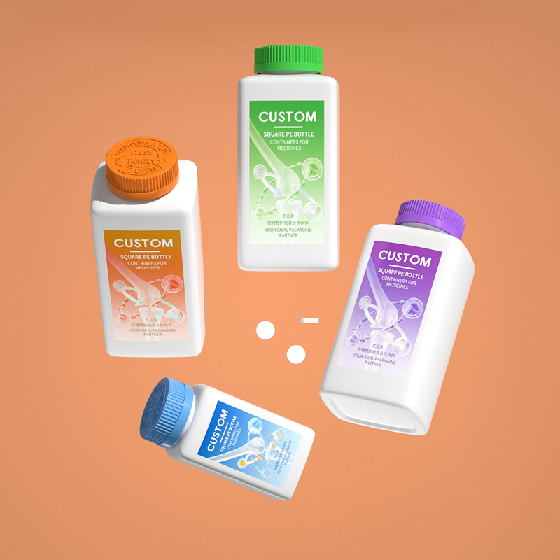 Durable 130ml & 500ml PE Plastic Medicine Bottles for Pharmaceuticals and Supplements - 图片 2