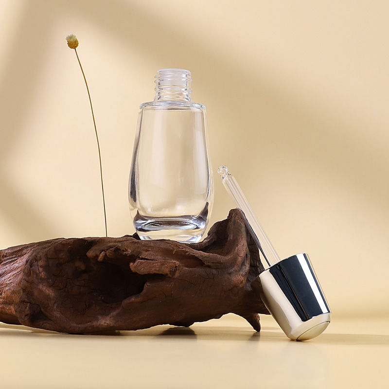 30ml 50ml Mini Serum Bottle – Customizable Dropper Design with Gold Lid - 图片 7