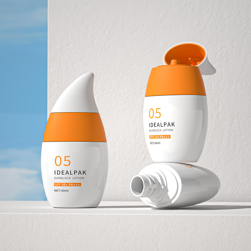 50ml White Sunscreen Bottle – Newly Designed Cosmetic Packaging & Plastic Face Cream Bottle - 图片 3