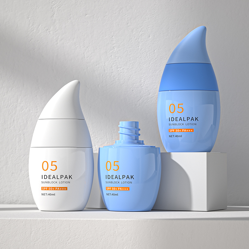 50ml White Sunscreen Bottle – Newly Designed Cosmetic Packaging & Plastic Face Cream Bottle - 图片 4