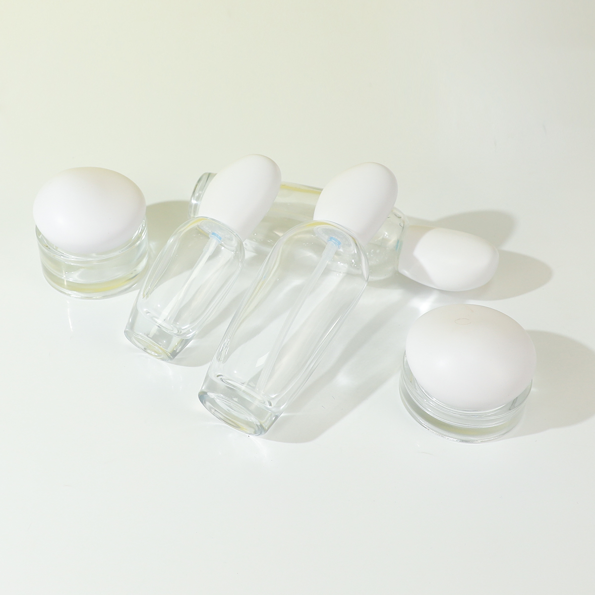 Cosmetic Glass Packaging Set – Premium Glass Bottles and Jars for Skincare - 图片 8
