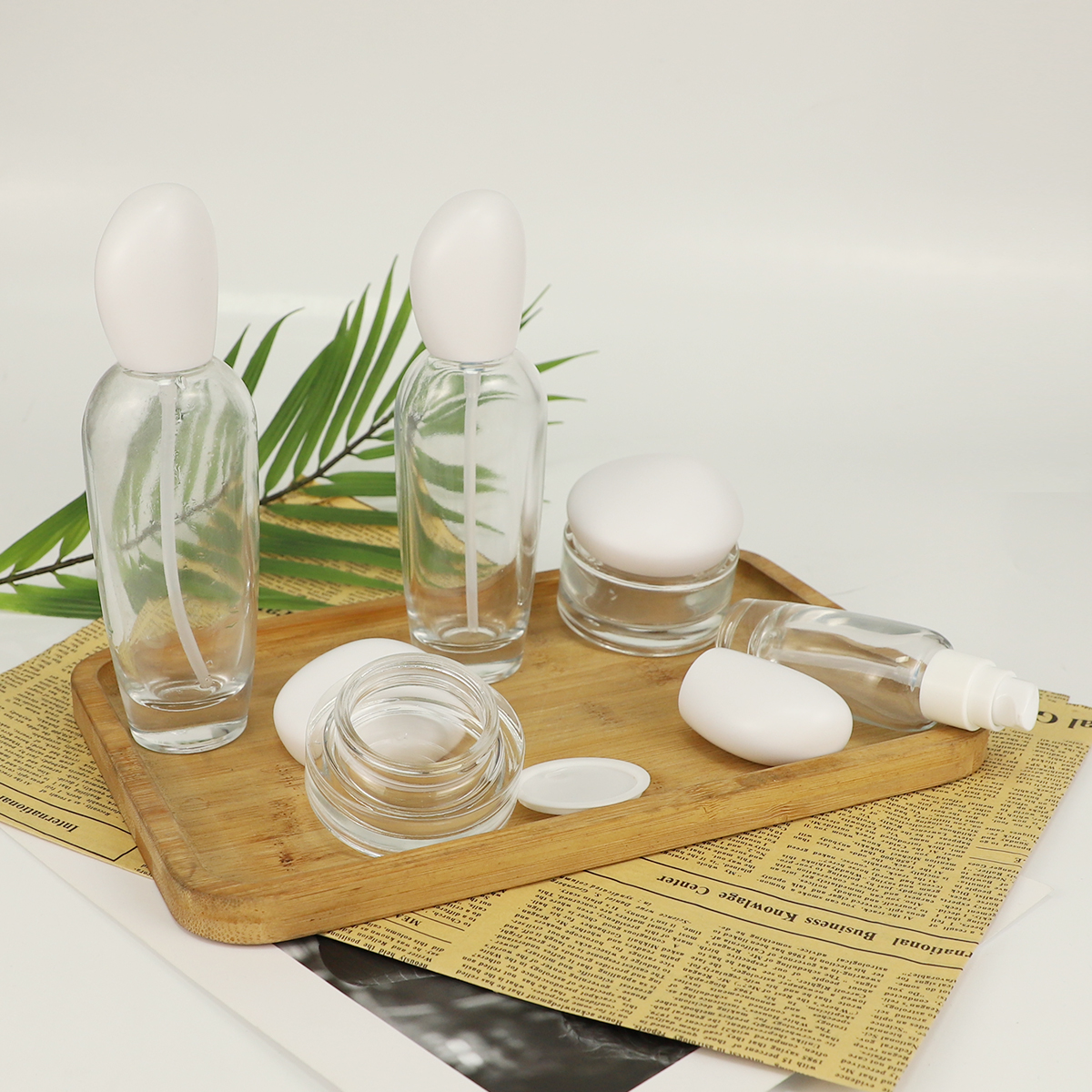 Cosmetic Glass Packaging Set – Premium Glass Bottles and Jars for Skincare - 图片 4