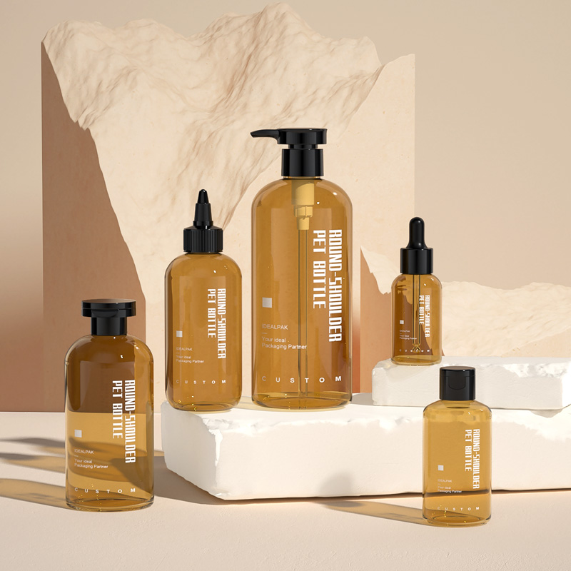 Grey Shampoo Bottle – Customizable PET Plastic Bottles for Shampoo, Conditioner, and Skincare - 图片 3