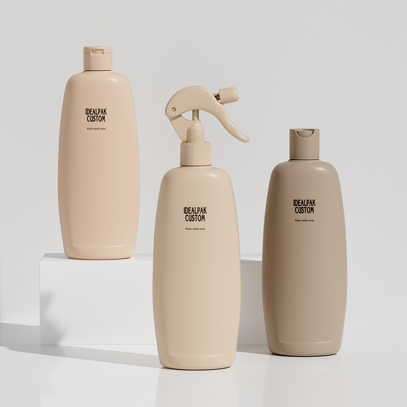 600ml Flat Plastic Shampoo Bottle – Premium PET Packaging for Cosmetics - 图片 3