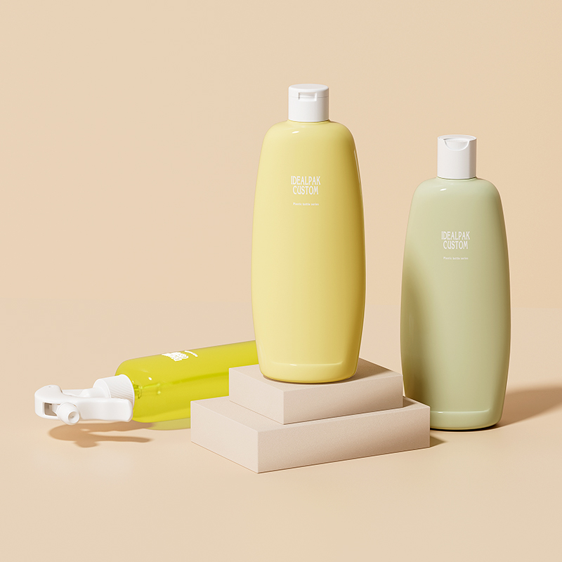 600ml Flat Plastic Shampoo Bottle – Premium PET Packaging for Cosmetics - 图片 4