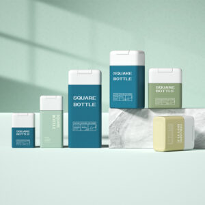 Square cream squeeze bottle