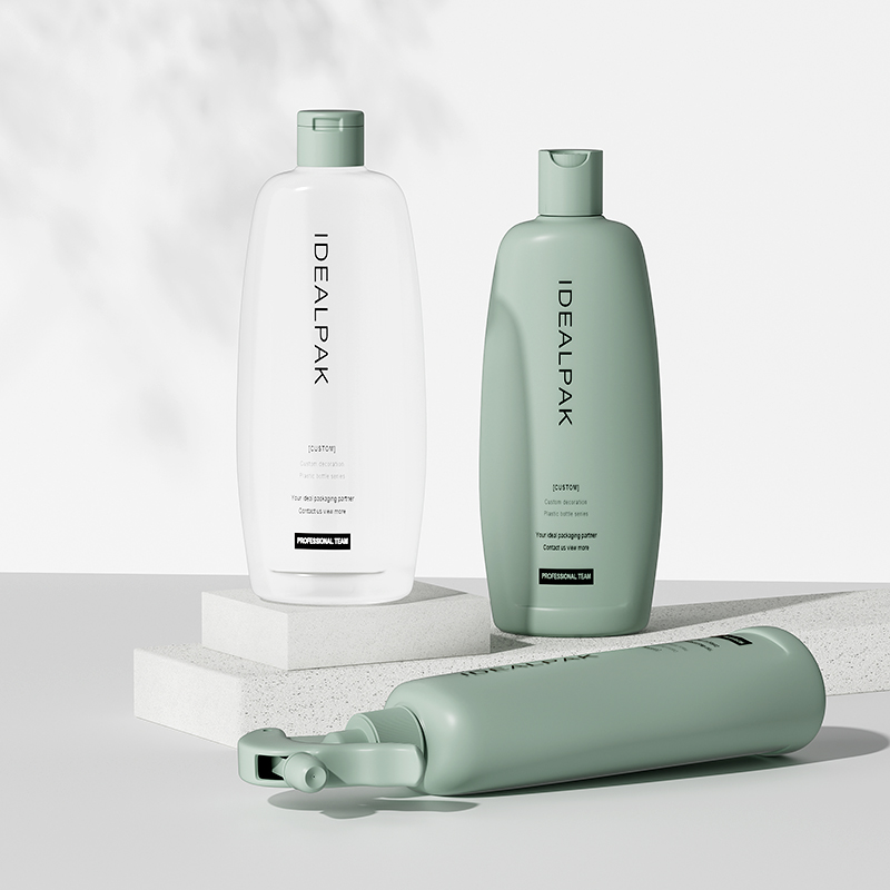 600ml Flat Plastic Shampoo Bottle – Premium PET Packaging for Cosmetics - 图片 8