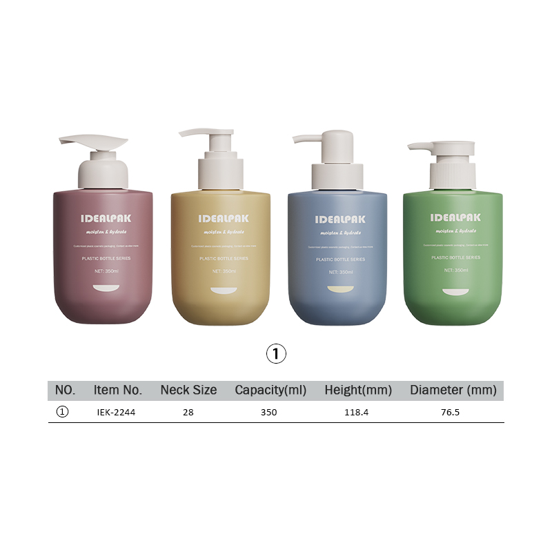 PE Shower Gel Bottle skincare products plastic container 