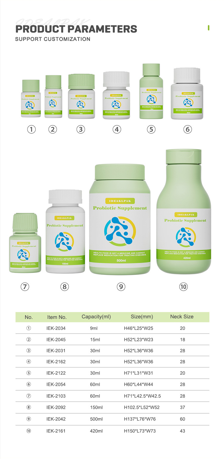 PE Medicine Bottles Medicine Packaging Bottle Tamper-Evident Bottle