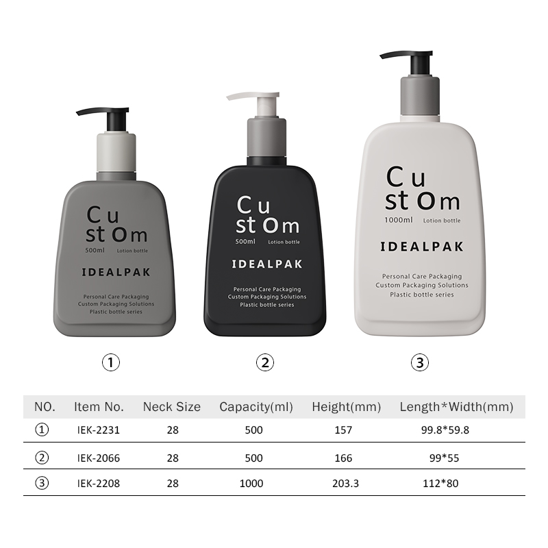 PE bottle custom packaging sustainable packaging