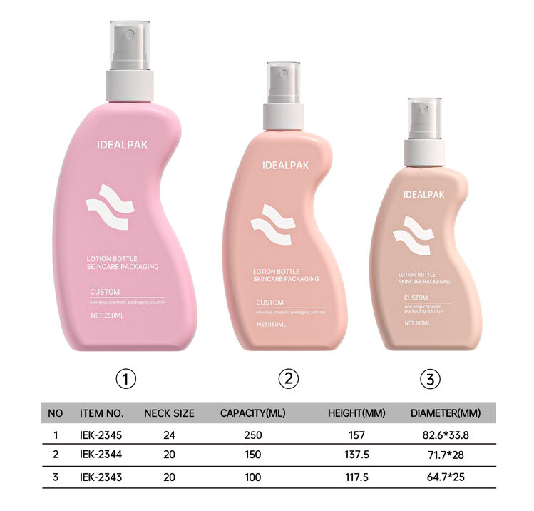 Custom PE Personal Care Bottles
