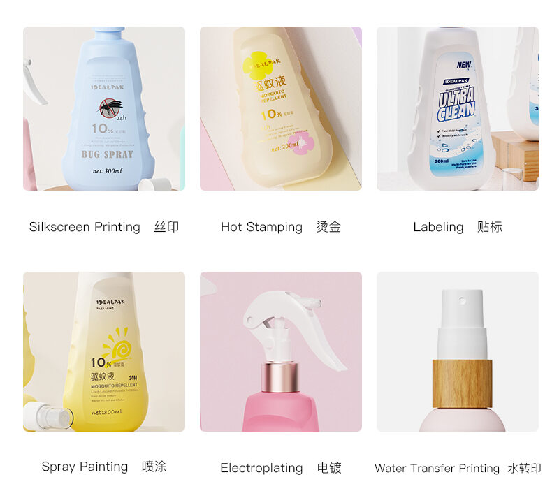 PE Mosquito Repellent Spray Bottles