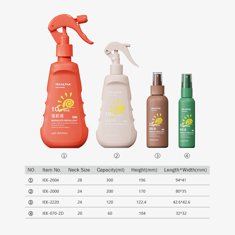 PE Mosquito Repellent Spray Bottles