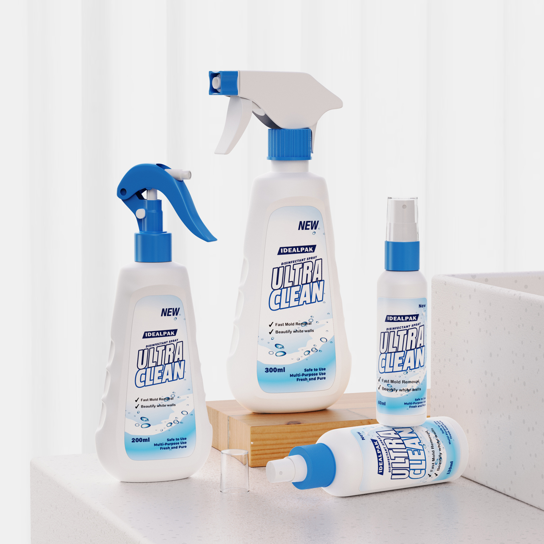 PE Mosquito Repellent Spray Bottles