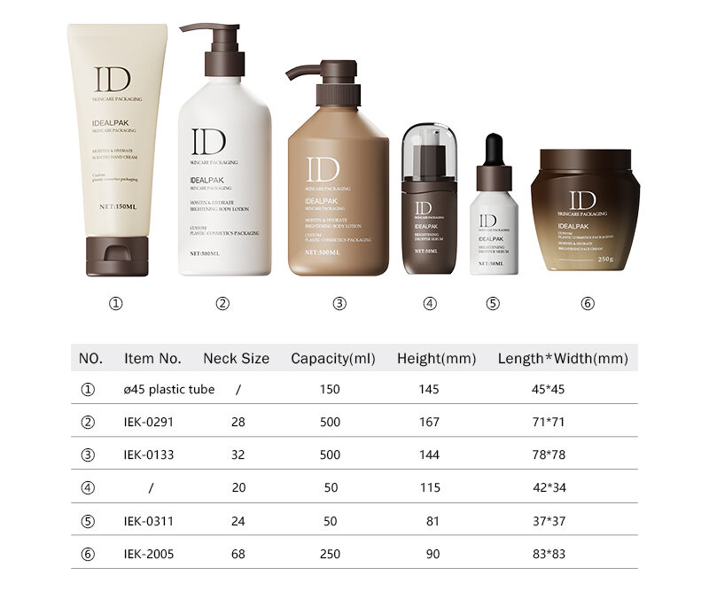 Plastic Cosmetic Bottles Set