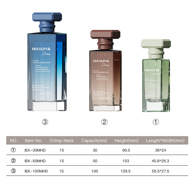Perfume glass bottles