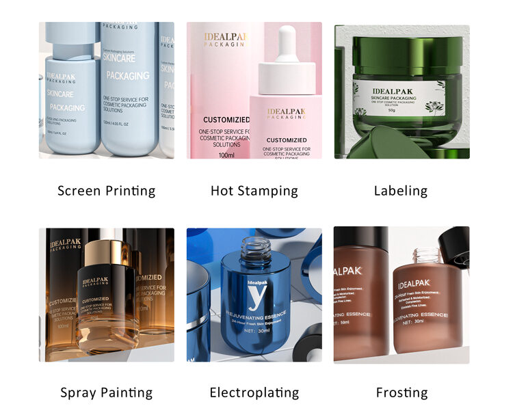 Glass Skincare Bottle Set