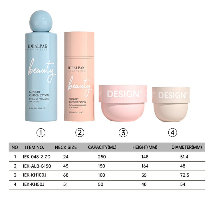 Plastic Cosmetic Bottles Set