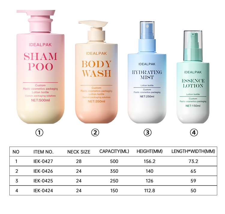 Flat shoulder PET bottle